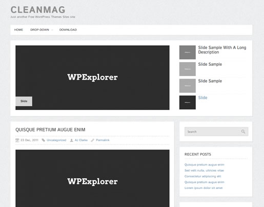 CleanMag - Best Free WordPress Theme 2012