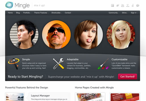 Mingle - Best BuddyPress WordPress Theme 2012