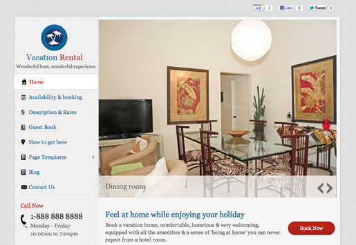 Vacation Rental - Best Real Estate WordPress Theme 2012