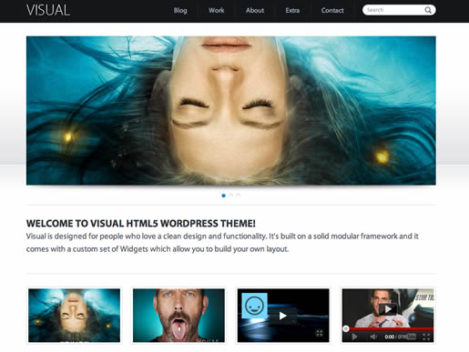 Visual - Best HTML5 WordPress Theme 2012