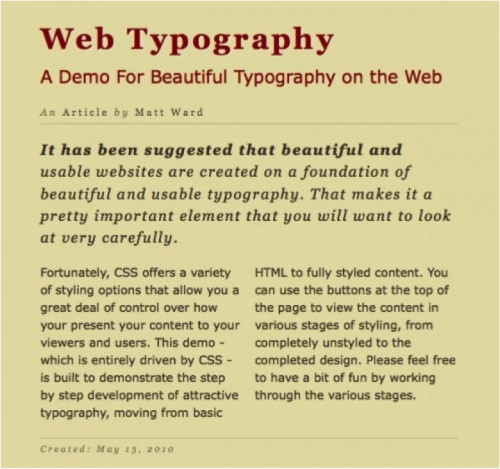 Web Typography Web Typography