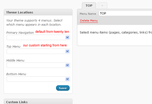 menu-1 Wordpress menu