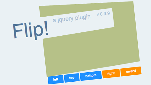 Flip is a jQuery plugin that will flip easily your elements in four ...