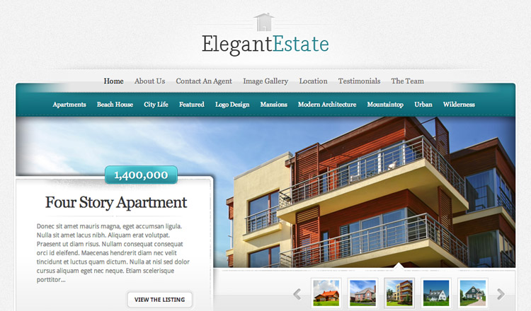 Elegant Estate - Best Real Estate WordPress Theme 2021