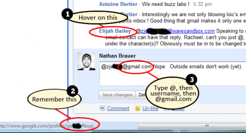 reply not in contact list