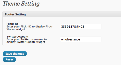 Wordpress Theme Options