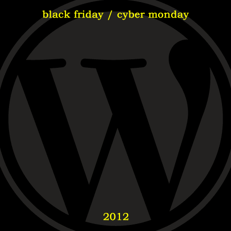 WordPress: Black Friday & Cyber Monday deals 2012